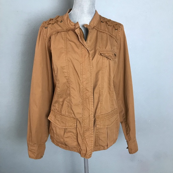 Maurices Jackets & Blazers - Maurice’s Lightweight Brown Utility Jacket XL